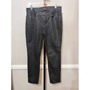NWOT Eileen Fisher Skinny Jeans Organic Cotton Blend Denim Black Womens Size 8